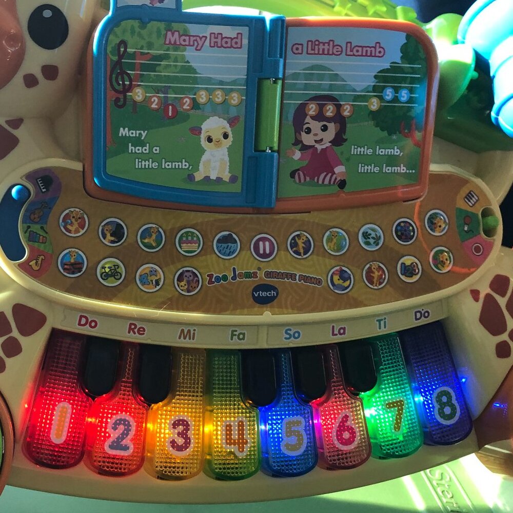 VTech Zoo Jamz Giraffe Piano w/Microphone; Learning Toy for Babies/toddlers